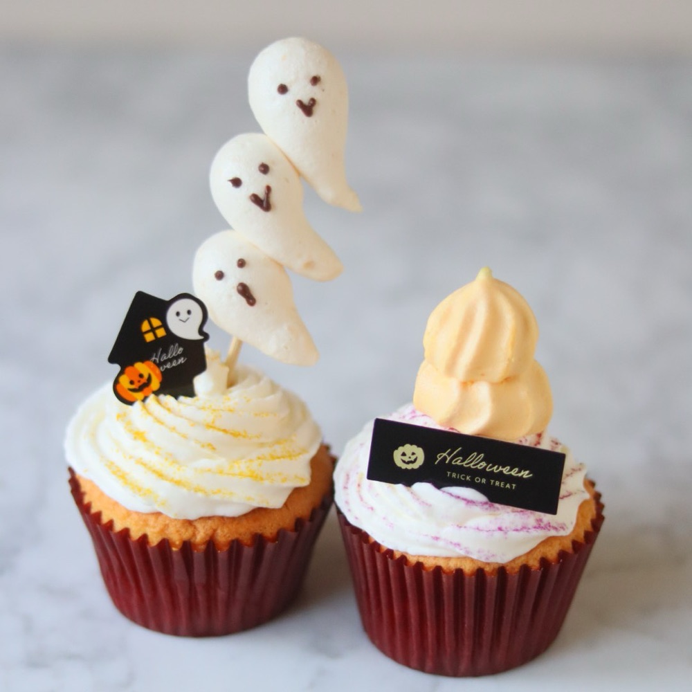 ハロウィンのカップケーキ